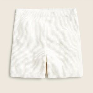 J Crew Medium Knit Sweater Shorts in Cream